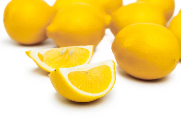 Primer plano sobre limones maduros — Foto de Stock