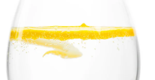 Lemon in glass — Stock Photo, Image