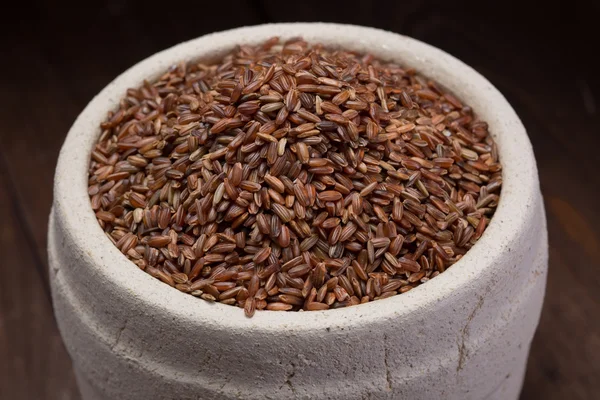 Arroz vermelho — Fotografia de Stock