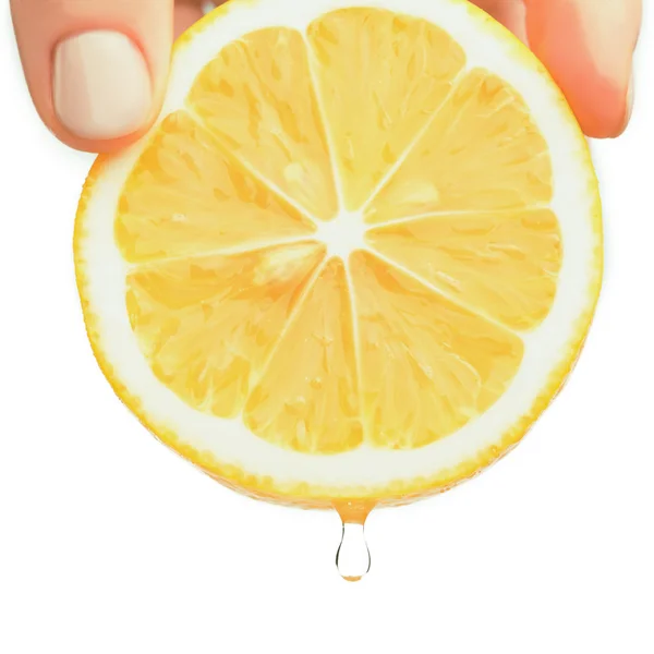 Half a lemon — Stock Photo, Image