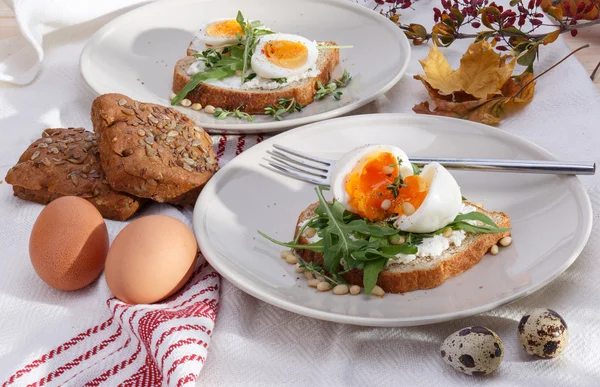 Mackor med ägg — Stockfoto