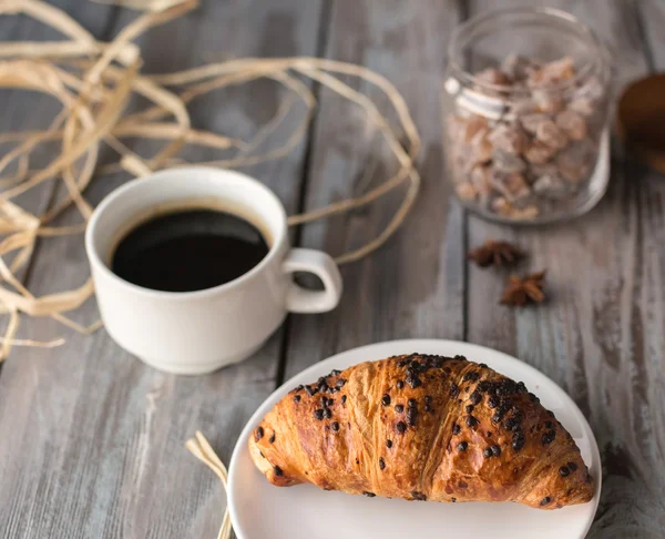 Frühstück mit Kaffee — Stockfoto