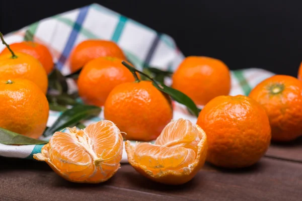 Brunch of tangerines — Stock Photo, Image