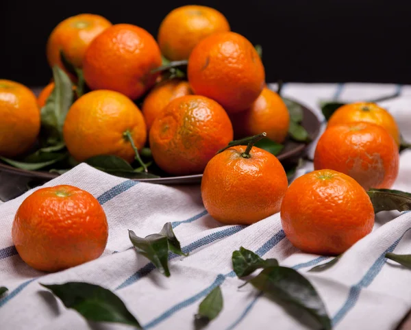 Brunch of tangerines — Stock Photo, Image