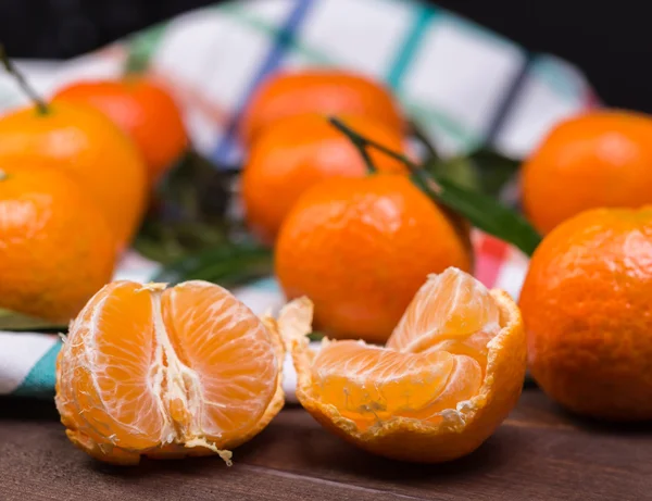 Brunch of tangerines — Stock Photo, Image