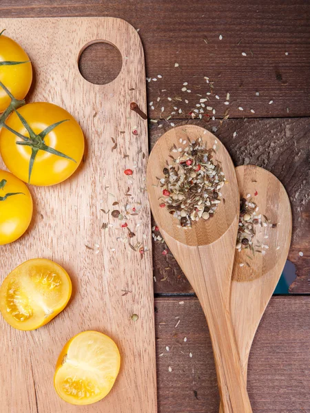 Vegetables and spices — Stock Photo, Image