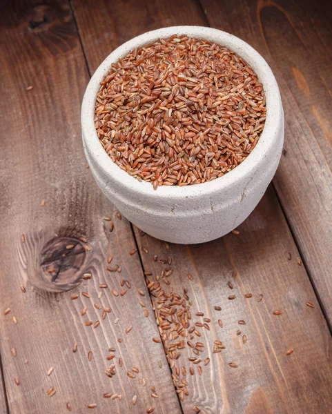 Arroz vermelho — Fotografia de Stock