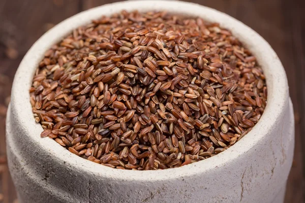 Arroz vermelho — Fotografia de Stock