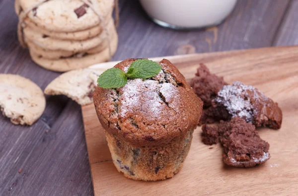 Blackberry cupcake — Stock Photo, Image