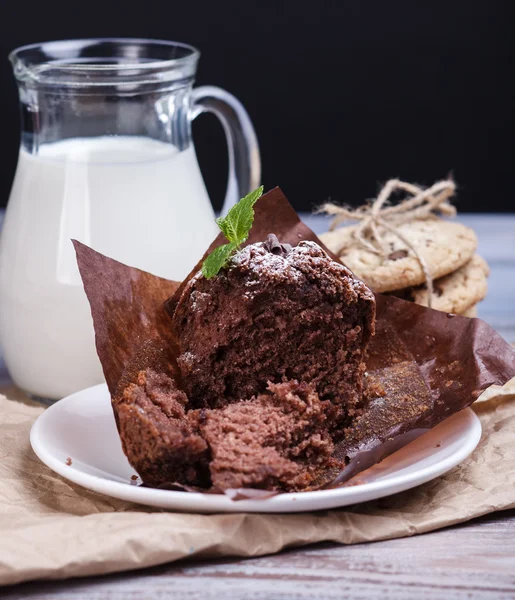 Blackberry cupcake — Stock Photo, Image