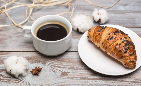 Frühstück mit Kaffee — Stockfoto