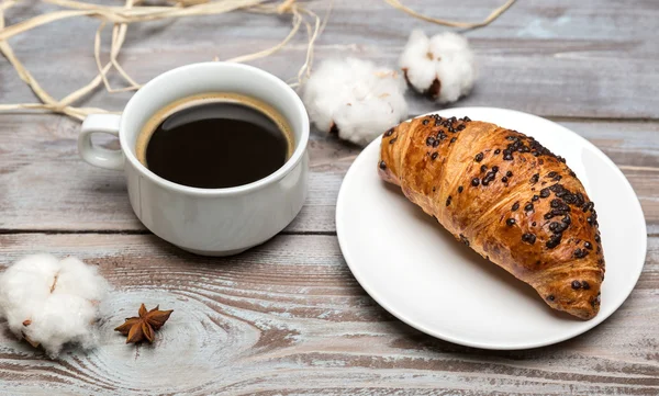 Frühstück mit Kaffee — Stockfoto
