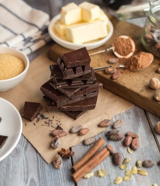 kakao kek için malzemeler