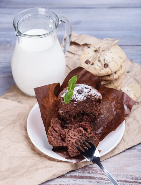 Blackberry cupcake — Stock Photo, Image