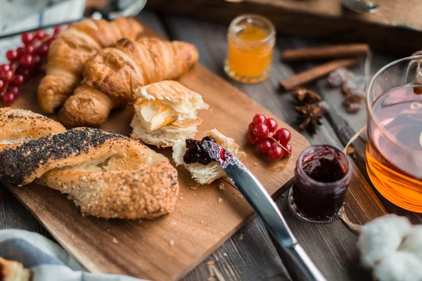 Little jar of jam — Stock Photo, Image