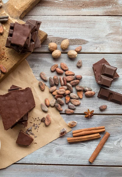 Cioccolato e spezie — Foto Stock