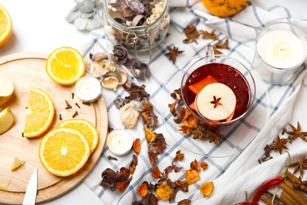 Red mulled wine — Stock Photo, Image