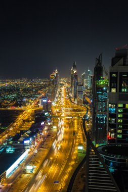 Downtown Dubai ve skysrapers