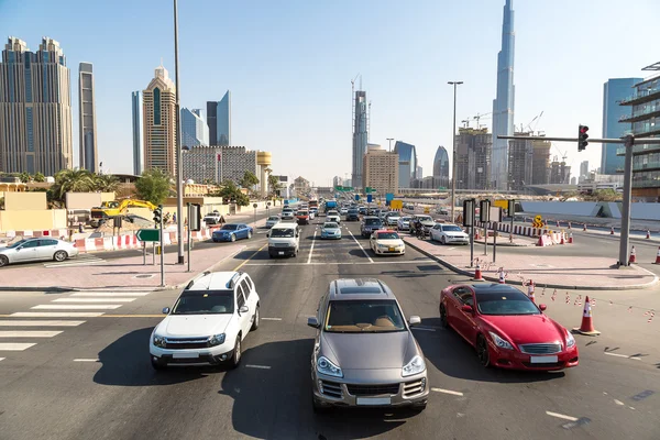 Autopista moderna en Dubai —  Fotos de Stock