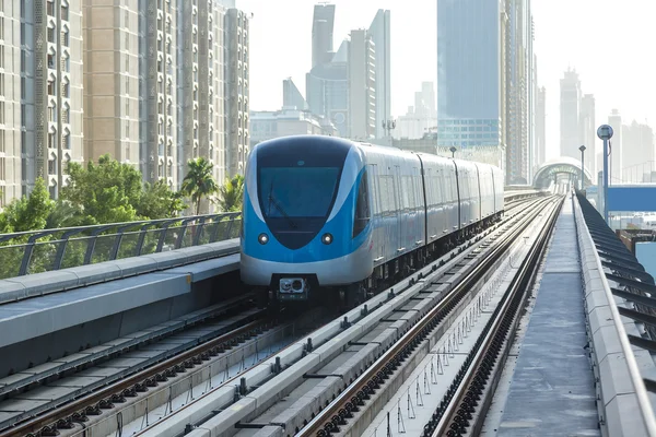 Dubai metro jernbane - Stock-foto