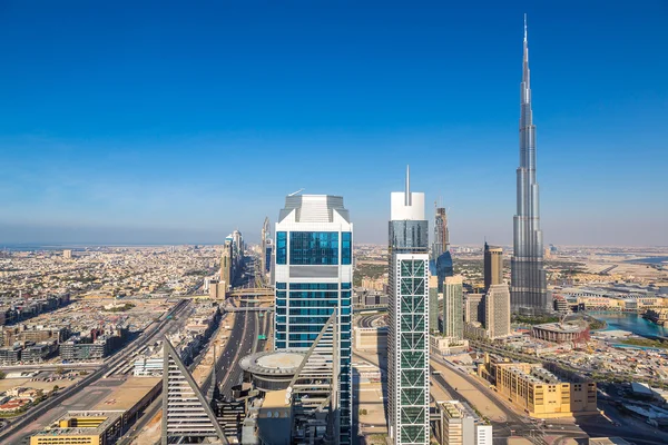 Downtown Dubai en skysrapers — Stockfoto