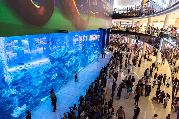Maior shopping center no Dubai Mall — Fotografia de Stock