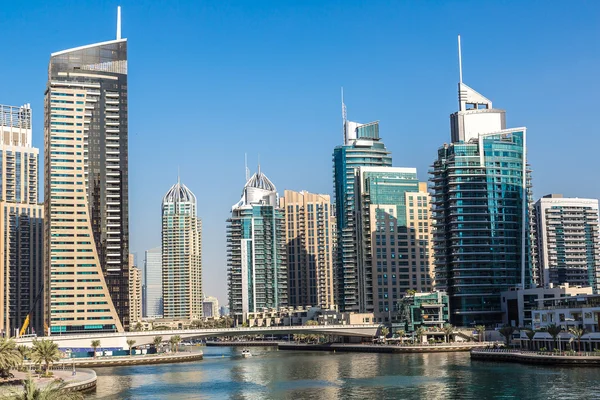 Dubai marina in summer day — Stock Photo, Image