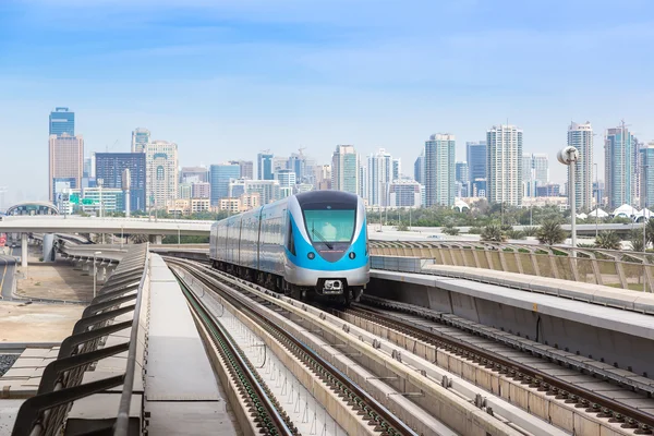 迪拜地铁铁路 — 图库照片