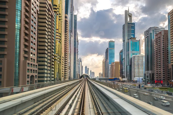 Moderní Dubaj Metro — Stock fotografie