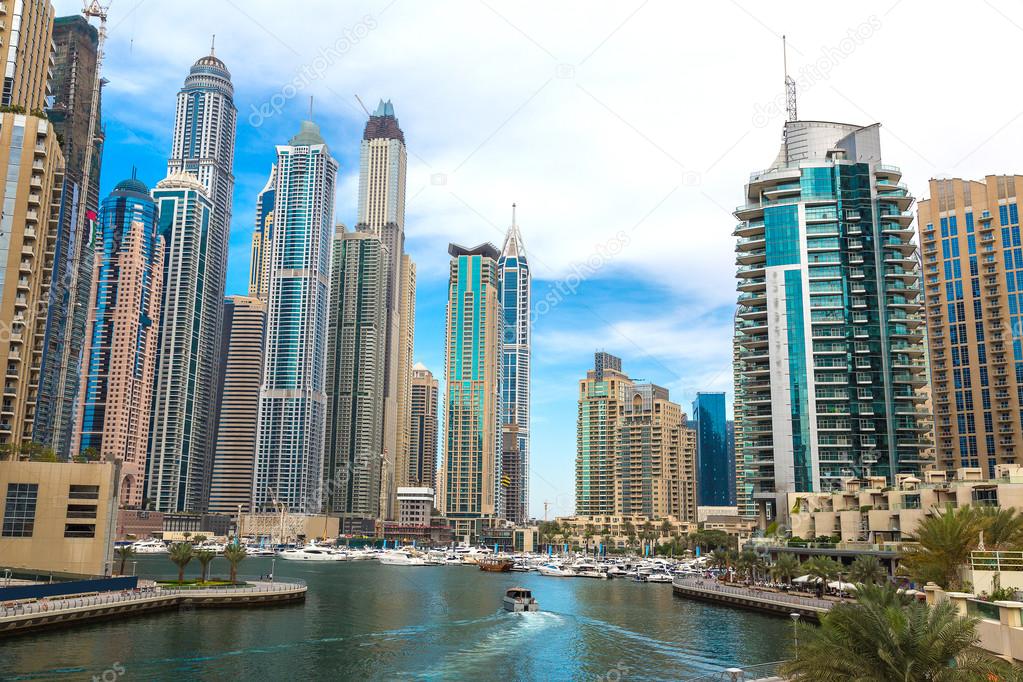 Tall buildings of Dubai Marina