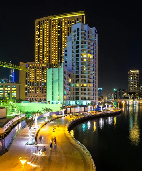 Panorama van Dubai marina — Stockfoto