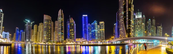 Panorama de Dubai marina — Foto de Stock