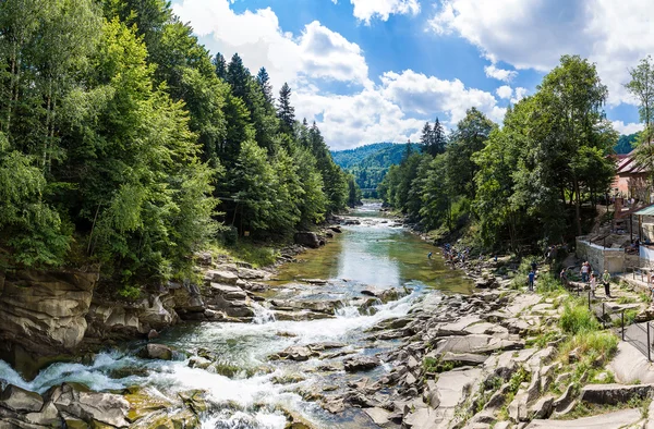 Hegyi folyó Prut Yaremche — Stock Fotó