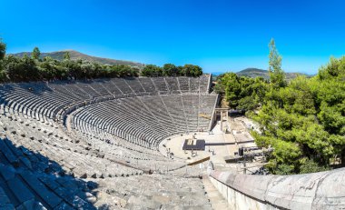 Epidaurus Amphitheater in Greece clipart