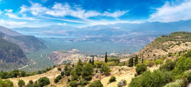 Valley of Amphissa in Greece clipart