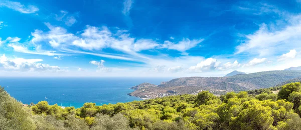 Paisaje panorámico de la isla de Egina — Foto de Stock