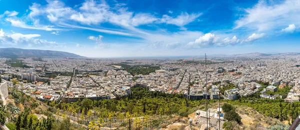 Panoramiczny widok na Ateny, Grecja — Zdjęcie stockowe