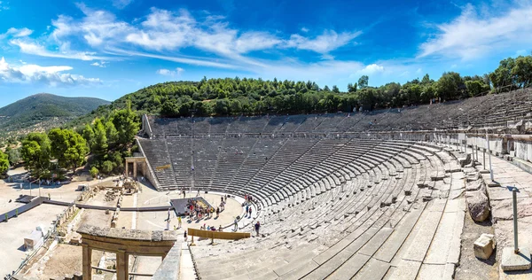 Anfiteatro Epidauro in Grecia — Foto Stock