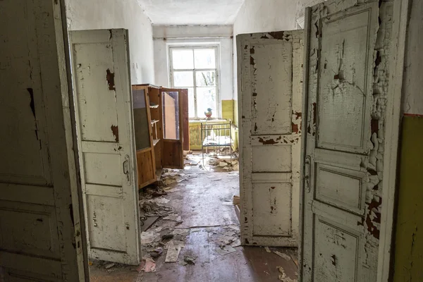 Abandoned kindergarten in Chernobyl — Stock Photo, Image