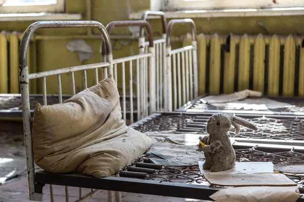 Abandoned kindergarten in Chernobyl — Stock Photo, Image
