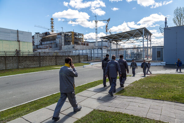 The Chernobyl nuclear power plant