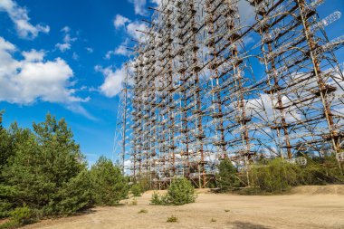Radar system Duga-3 in Chernobyl clipart