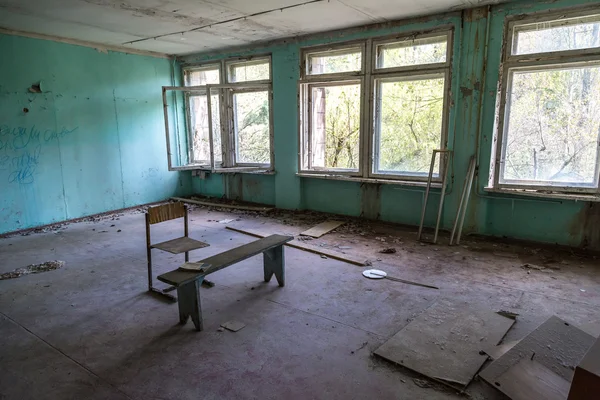 School in Chernobyl, Ukraine — Stock Photo, Image