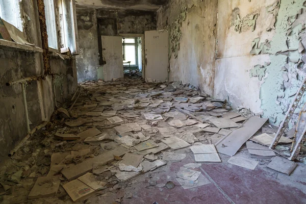 School in Chernobyl, Ukraine — Stock Photo, Image