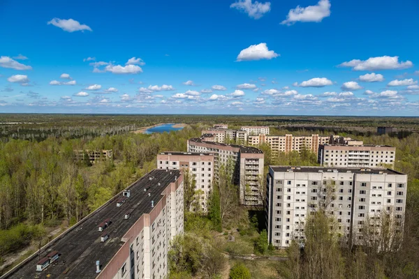 Покинуте місто Прип'ять, Чорнобиль — стокове фото