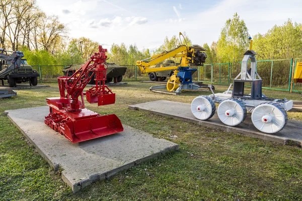 Cemetery of robots in Chernobyl — Stock Photo, Image