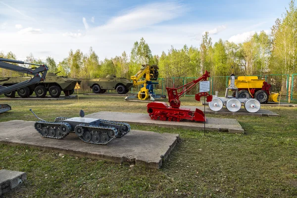 Cemitério de robôs em Chernobyl — Fotografia de Stock