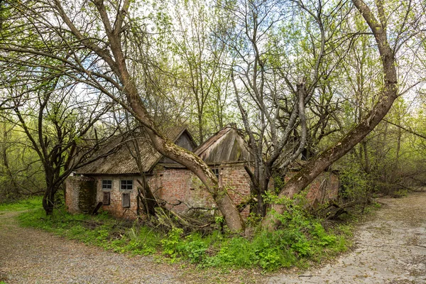 Aldeia abandonada em Chernobil — Fotografia de Stock