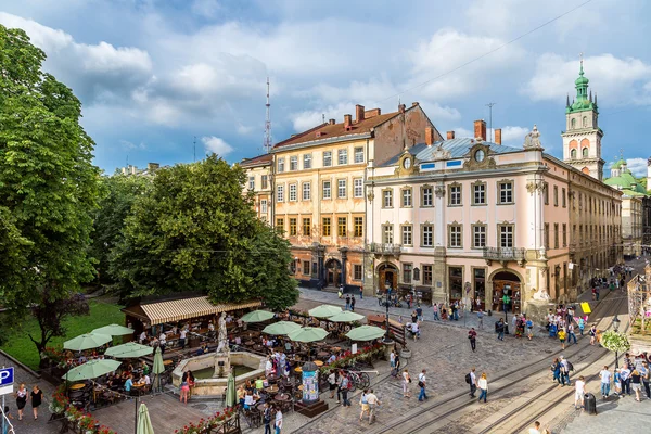 Lviv - o centro histórico da Ucrânia — Fotografia de Stock
