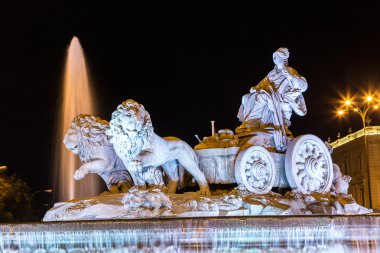 Cibeles fountain  in Madrid clipart